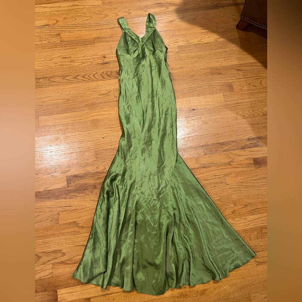 Jovani Formal Green Silk Gown size 0
